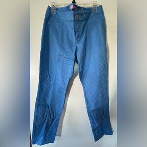 NWOT Lilly Pulitzer Kelly Pants - Bennet Blue - 12